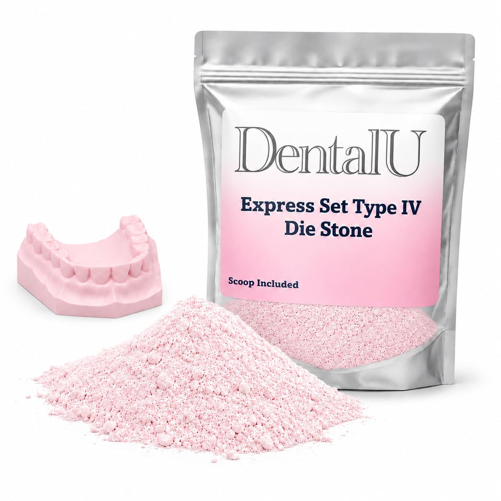 Express Set Type IV Die Stone – Pink Dental Gypsum Ultra Fast Set (60–90 Seconds)