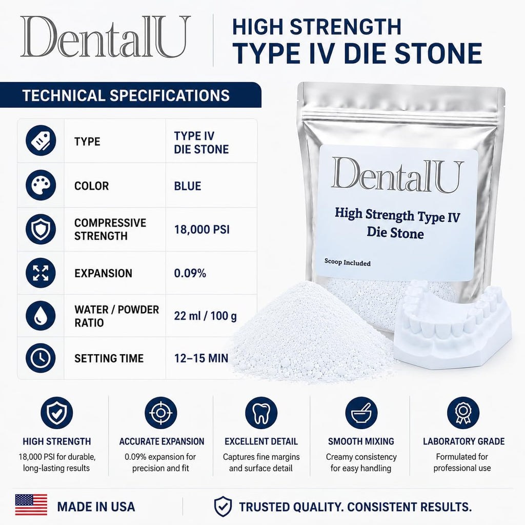 BLUE High Strength Die Stone Dental Plaster Type IV Gypsum