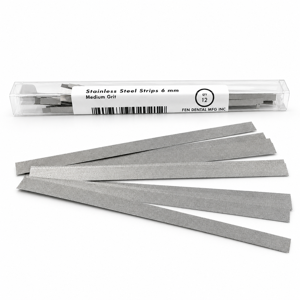 Stainless Steel Polishing Strips 12 pack (4 mm and 6 mm)